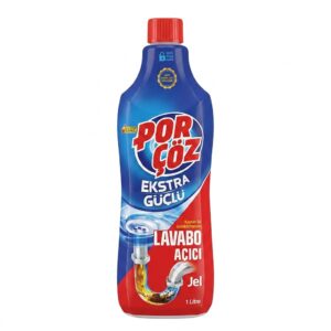 ژل لوله بازکن پورچوز Porçöz | بازکننده سینک و لوله حجم 1000 میل