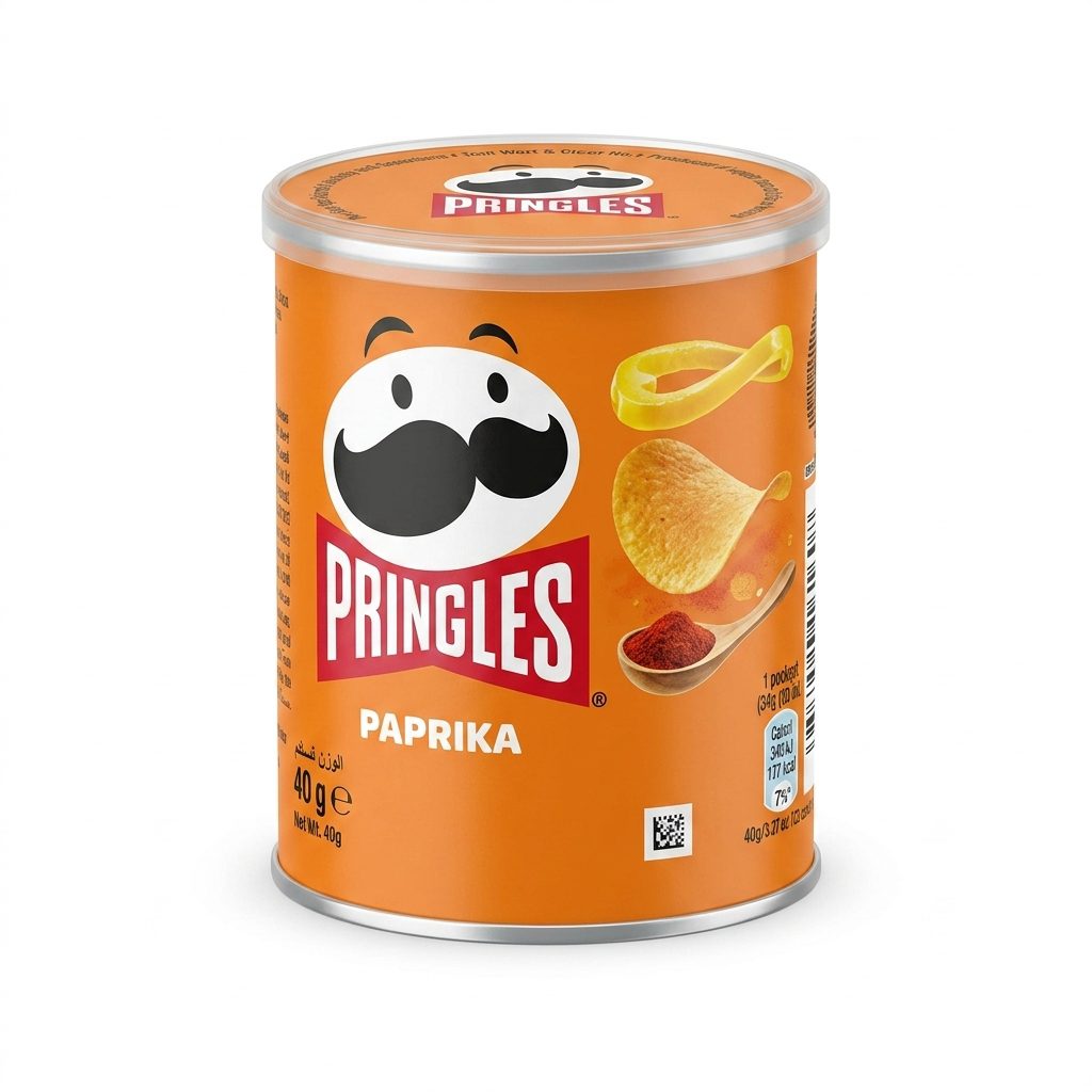 مینی چیپس پرینگلز پاپریکا ۴۰ گرمی | Pringles Paprika Mini
